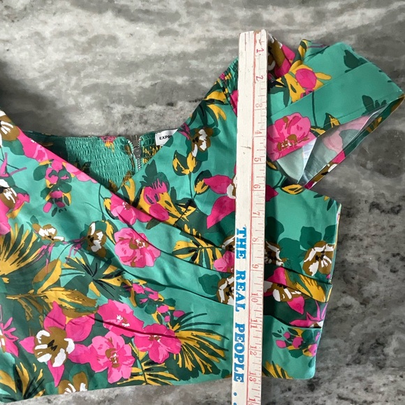 Express x Rocky Barnes floral crop top size small (A1) - Picture 5 of 7